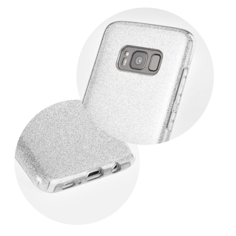 Glitter Shine Case Back Cover (Samsung Galaxy M31) silver