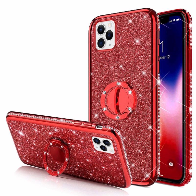 Diamond Ring Case Back Cover (iPhone 11 Pro) red