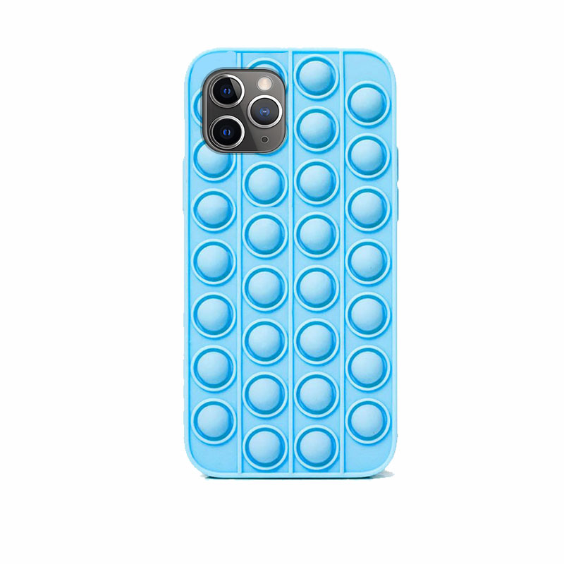 Bubble Pop It Back Case (iPhone 12 / 12 Pro) (N10) blue