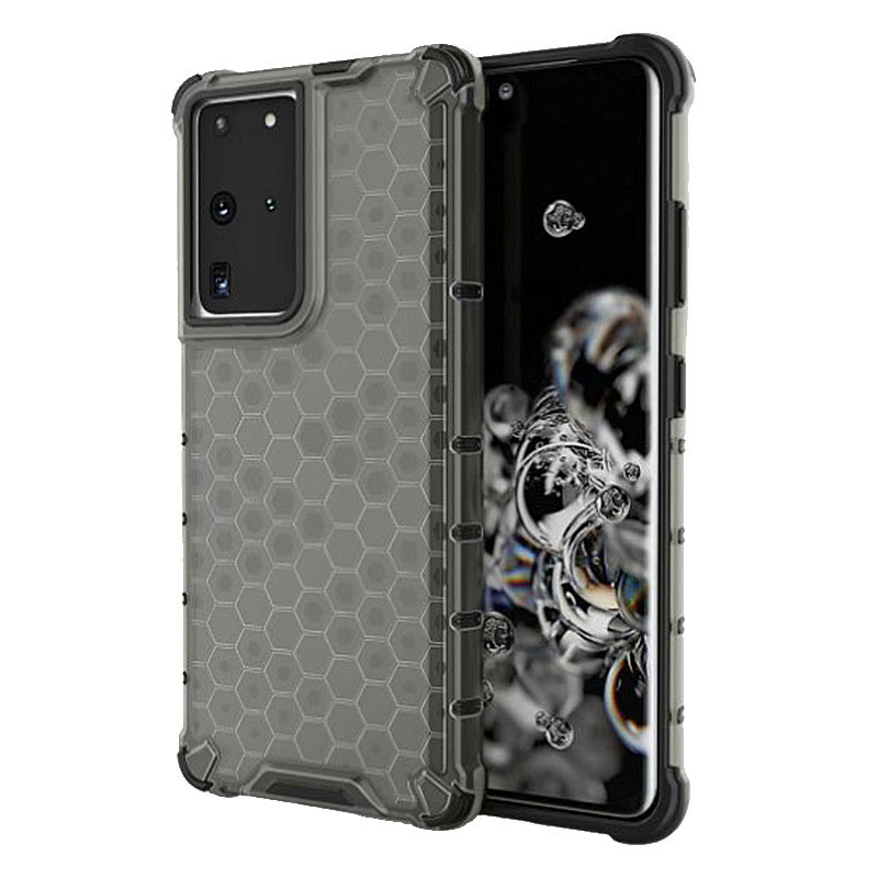 Honeycomb Armor Shell Case (Samsung Galaxy S21 Ultra) black