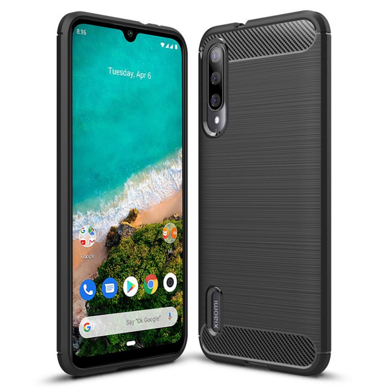 Carbon Case Back Cover (Xiaomi Mi A3) black