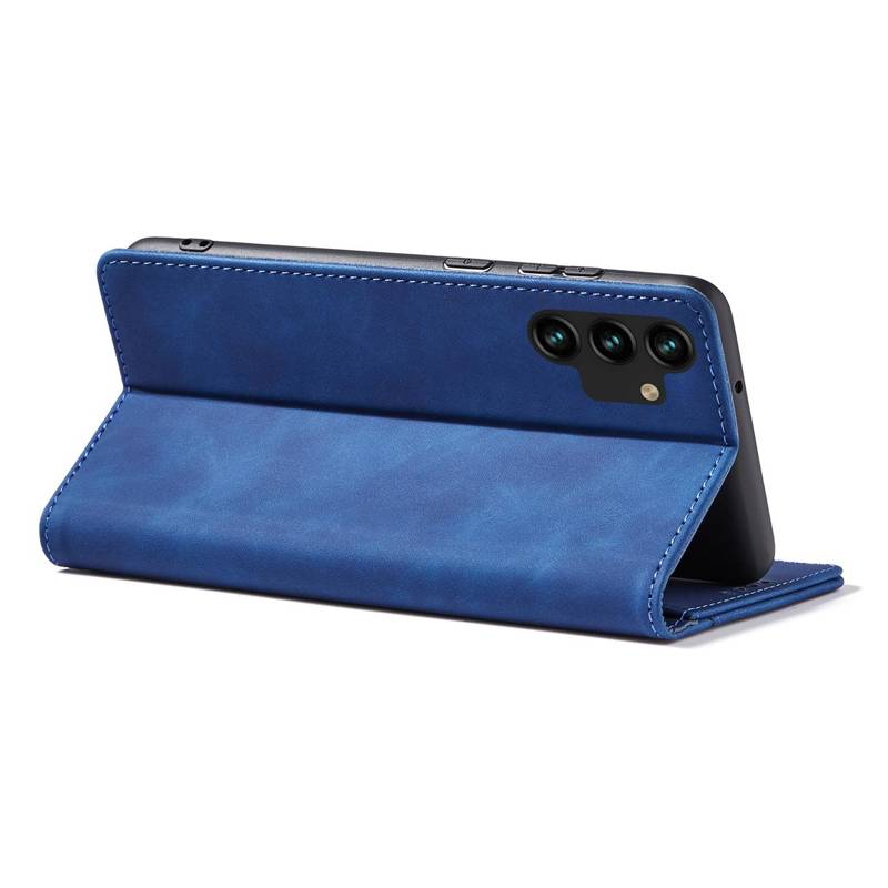 Magnet Fancy Wallet Case (Samsung Galaxy S22 Ultra) blue