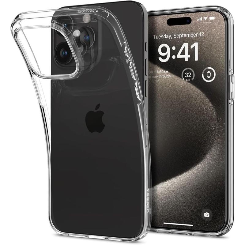 Spigen® Liquid Crystal™ ACS06557 Case (iPhone 15 Pro Max) crystal clear