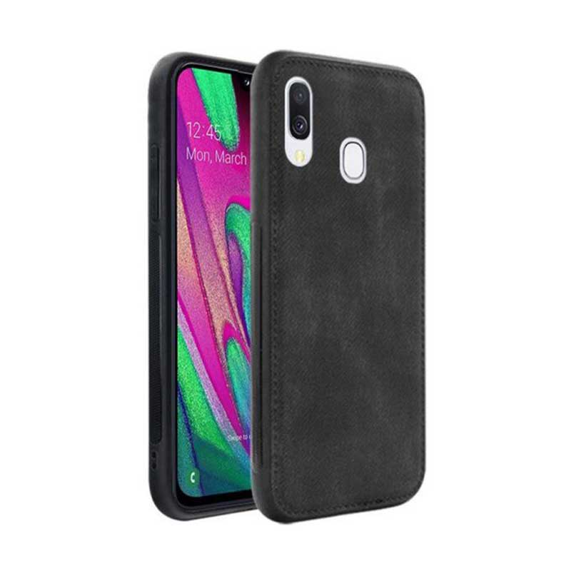 Denim Case Back Cover (Samsung A40) black