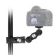 Βάση Στήριξης 360 Clamp με Σφιγκτήρα για Action Camera (black)