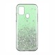 Wozinsky Star Glitter Shining Armor Back Cover (Samsung Galaxy M21) green