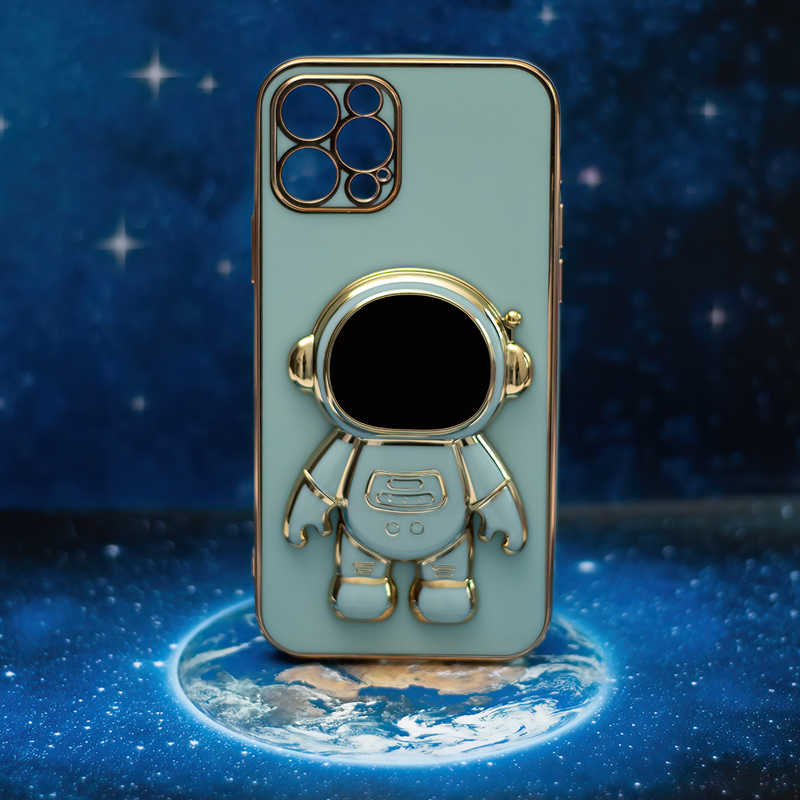 Astronaut 3D Silicone Back Cover Case (Xiaomi Redmi Note 12 Pro 5G) mint