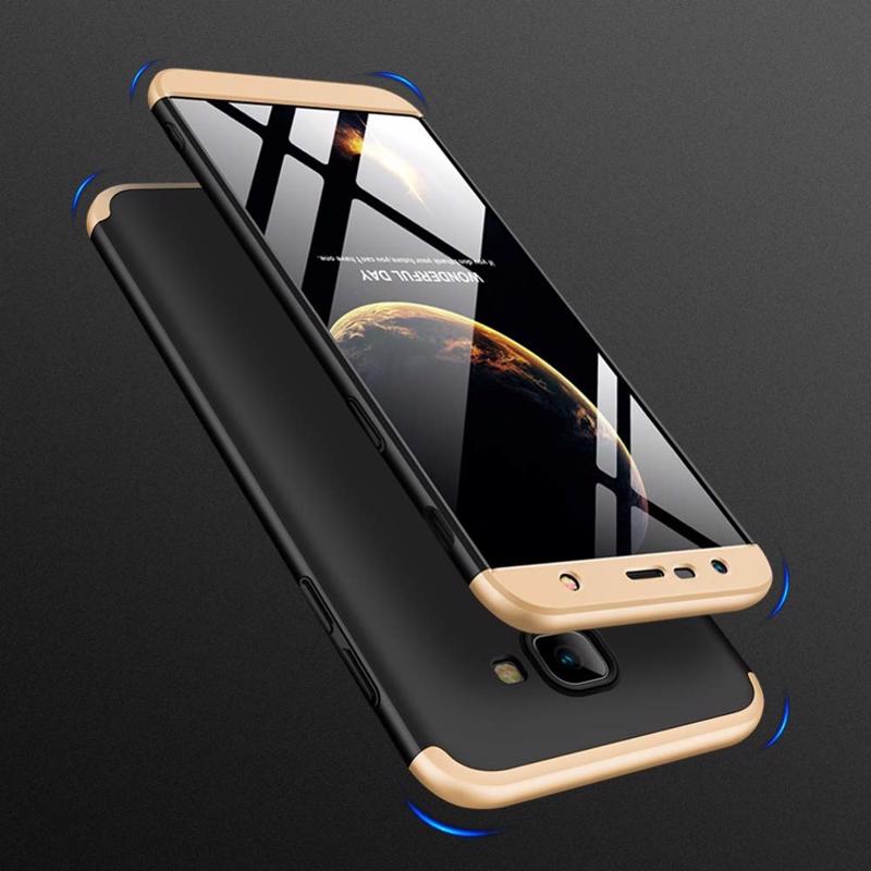 GKK 360 Full Body Cover (Samsung Galaxy J4 Plus) black-gold