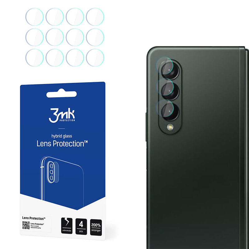 3MK Flexible Camera Lens Protector (Samsung Galaxy Z Fold 3) 4 pcs set