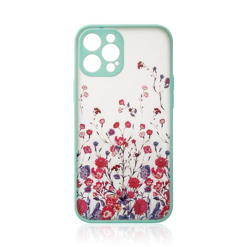 Flower Trendy Case Back Cover (iPhone 13 Pro) blue