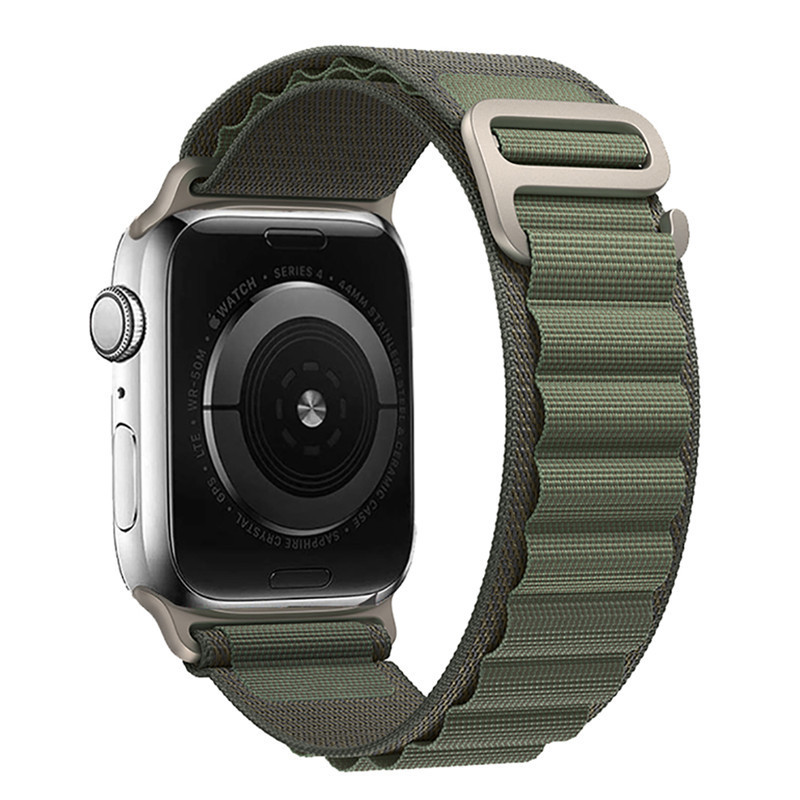 Nylon Smart Loop Λουράκι (Apple Watch All Models) (42/44/45/49mm) design 2 (green)