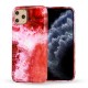 Marble Stone Case Back Cover (Samsung Galaxy A21S) design 5 red