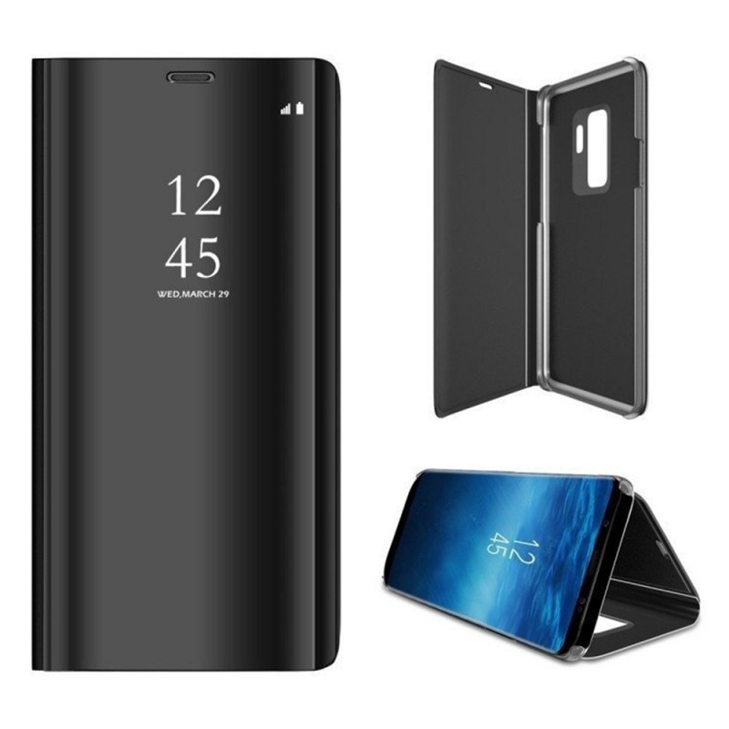 Clear View Case Book Cover (Huawei P40 Lite E) black