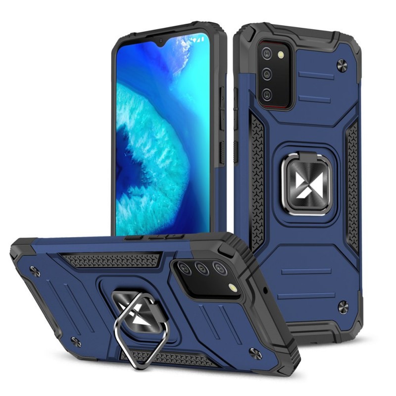 Wozinsky Ring Armor Case Back Cover (Samsung Galaxy A02s) blue