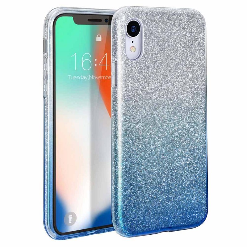 Glitter Shine Case Back Cover (Samsung Galaxy A20e) blue