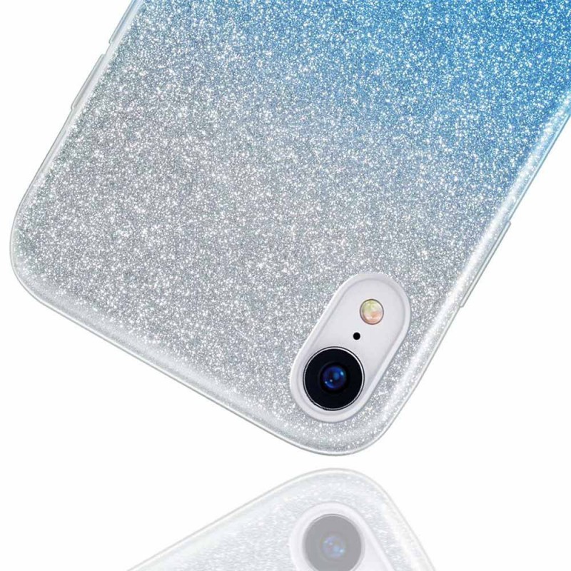 Glitter Shine Case Back Cover (Samsung Galaxy A20e) blue