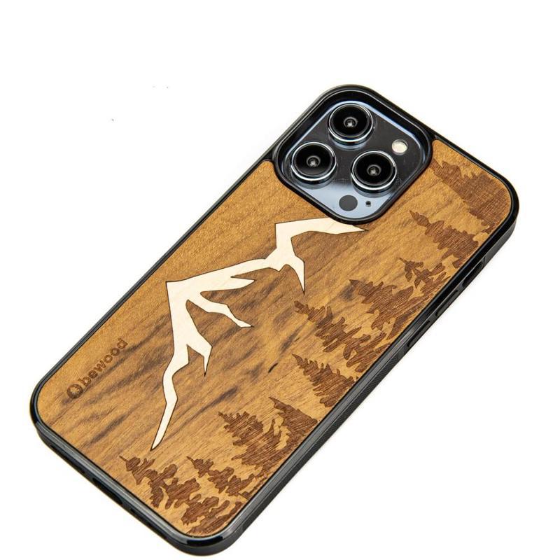 Bewood® Mountains Imbuia Wooden Case (iPhone 14 Pro)