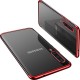 Clear Matt Electro Case Back Cover (Samsung Galaxy A70) red