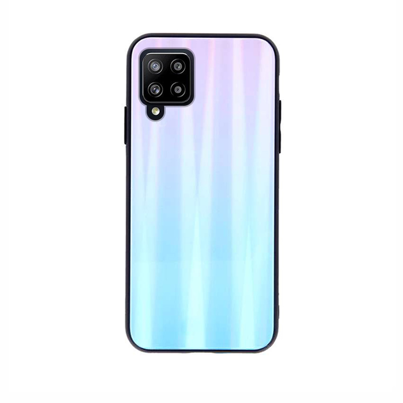 Aurora Glass Case Back Cover (Samsung Galaxy A42 5G) blue-pink