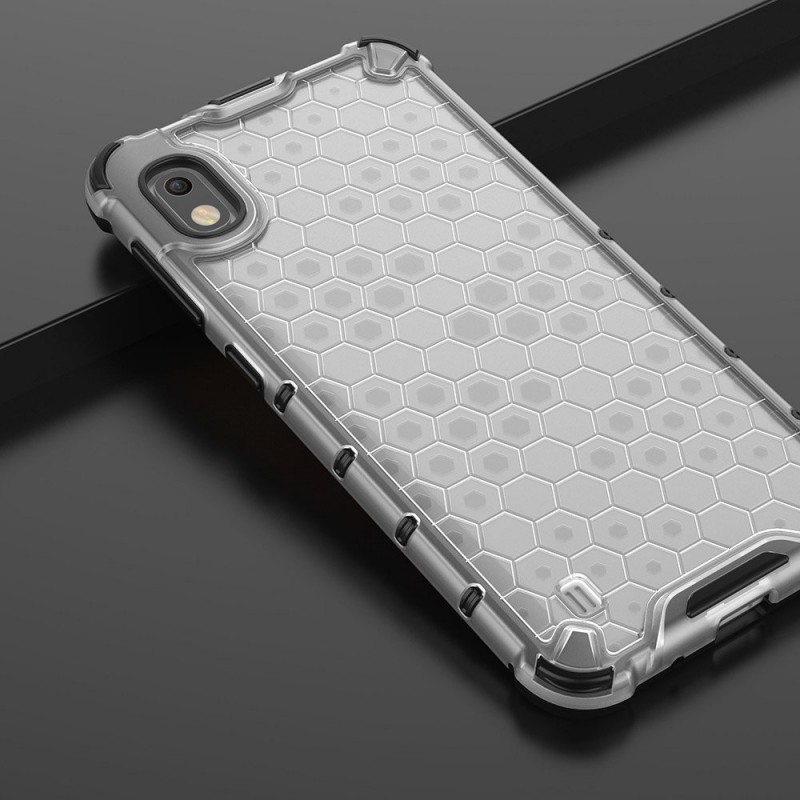Honeycomb Armor Shell Case (Samsung Galaxy A10) clear