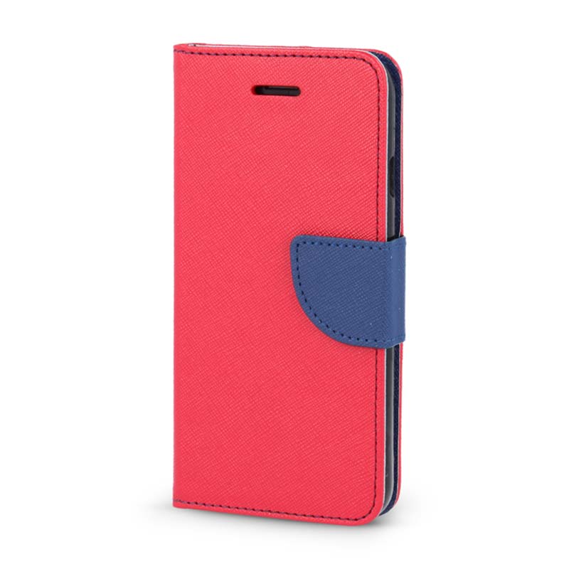 Smart Fancy Book Cover (Samsung A6 2018) red-navy