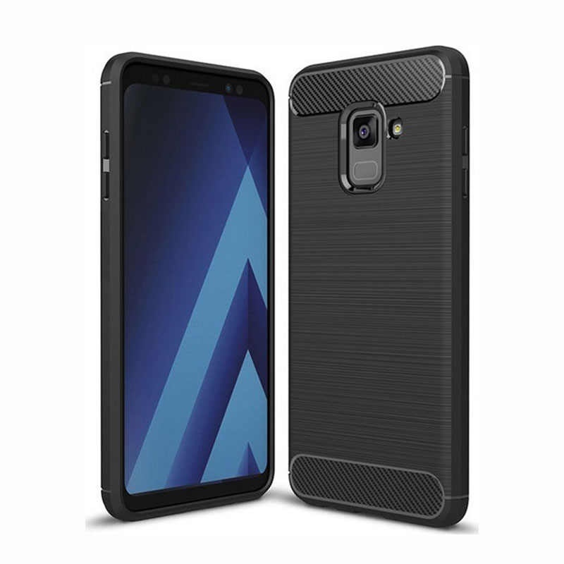 Carbon Case Back Cover (Samsung Galaxy J6 2018) black