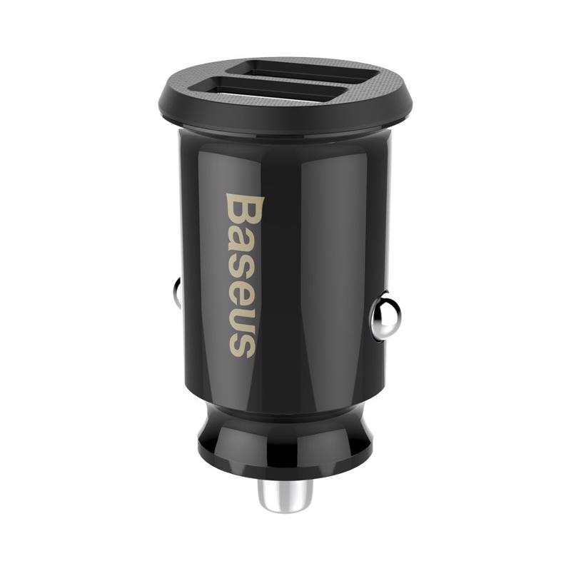 Baseus Grain Car Charger 2x USB 3.1A (CCALL-ML01) black