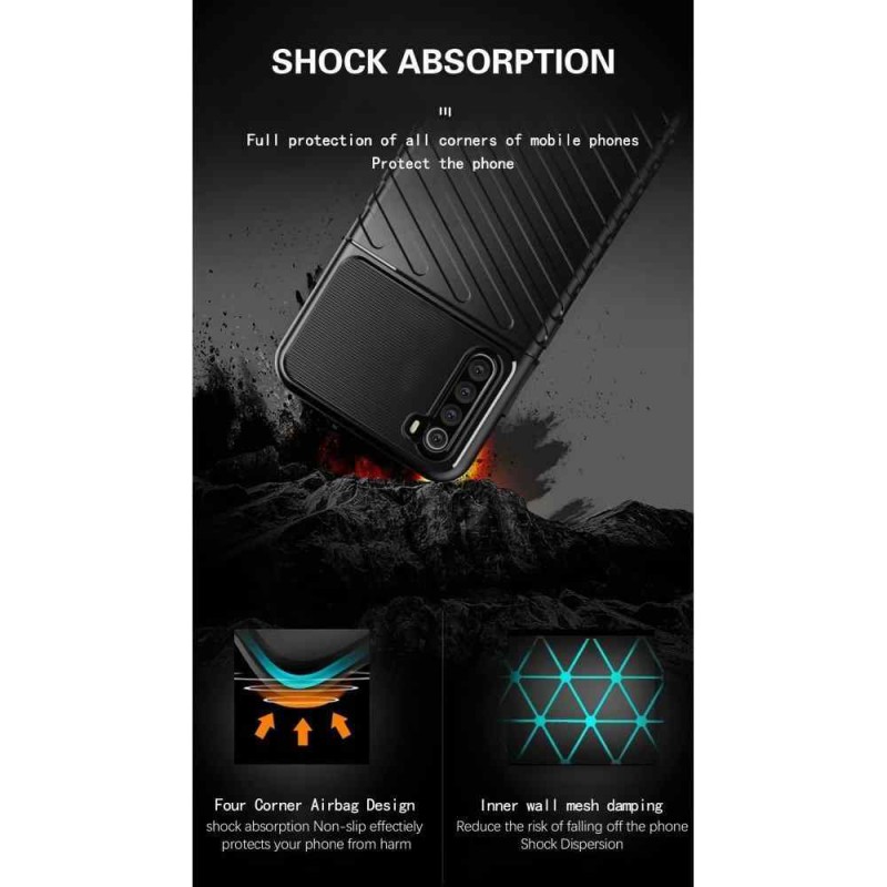 Anti-shock Thunder Case Rugged Cover (Samsung Galaxy A50 / A30s) black