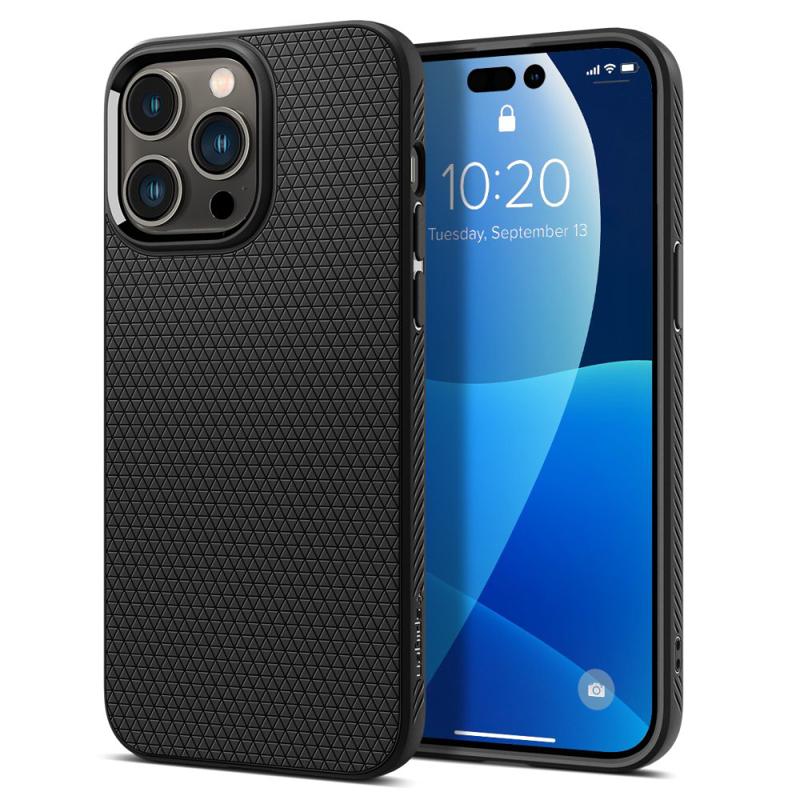 Spigen® Liquid Air™ ACS04957 Case (iPhone 14 Pro) matte black