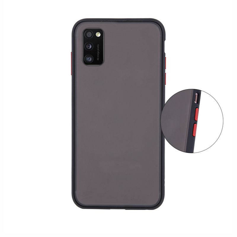Colored Buttons Case Back Cover (Samsung Galaxy A41) black