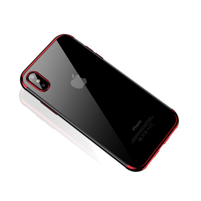 Clear Electroplating Case Back Cover (Xiaomi Mi Note 10 / 10 Pro) red