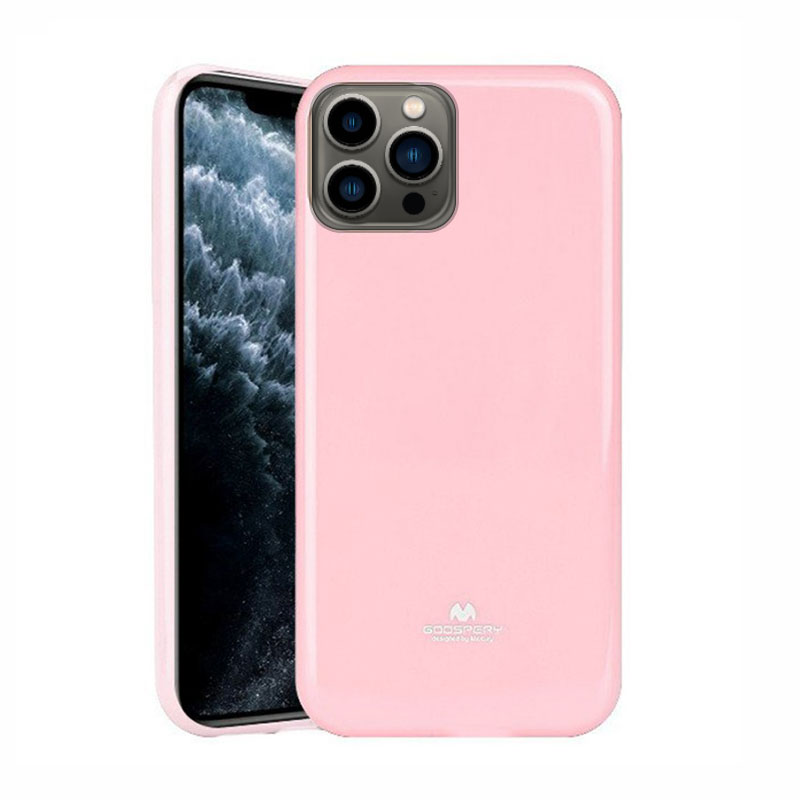 Goospery Jelly Case Back Cover (iPhone 14 Pro Max) light-pink