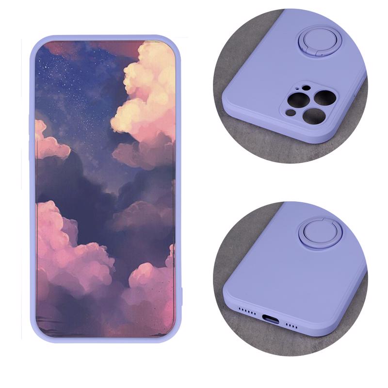 Finger Grip Case Back Cover (iPhone 13 Pro) purple