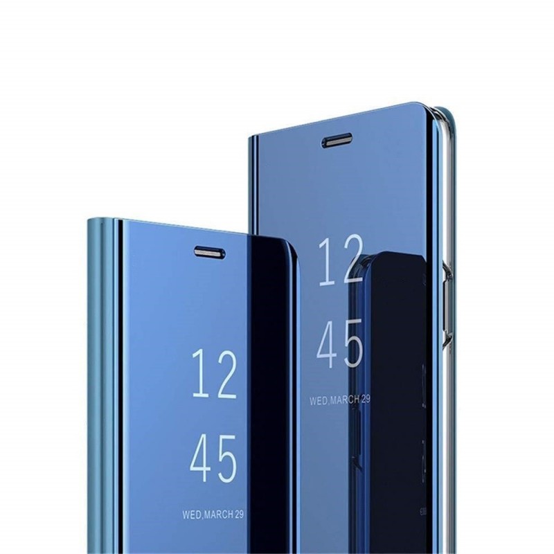 Clear View Case Book Cover (Samsung Galaxy S10) blue