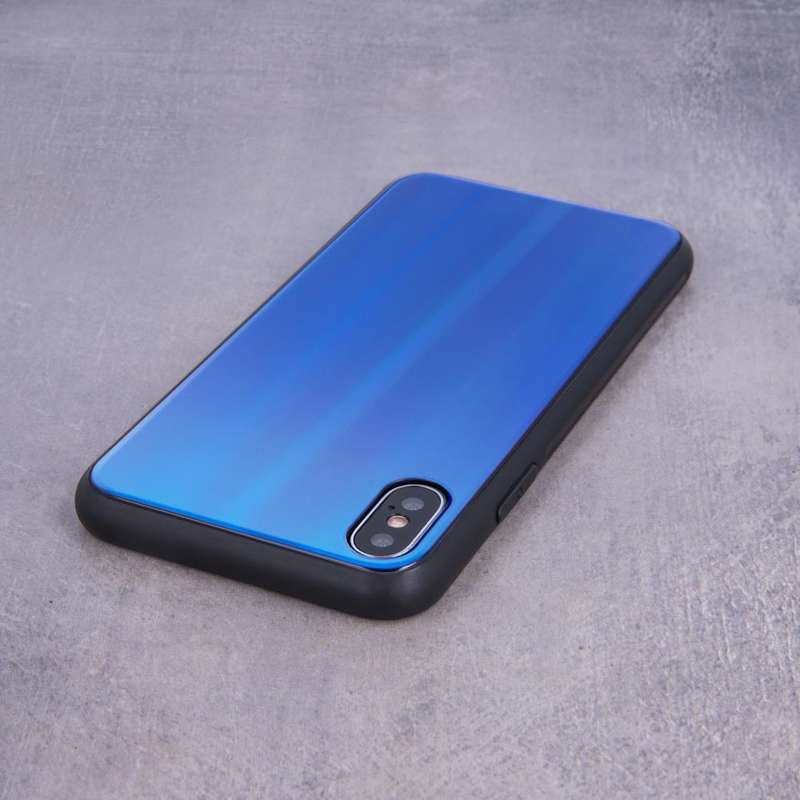 Aurora Glass Case Back Cover (iPhone SE 2 / 8 / 7) dark-blue