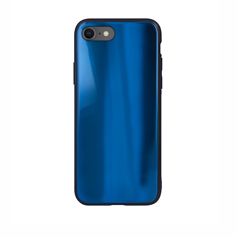 Aurora Glass Case Back Cover (iPhone SE 2 / 8 / 7) dark-blue