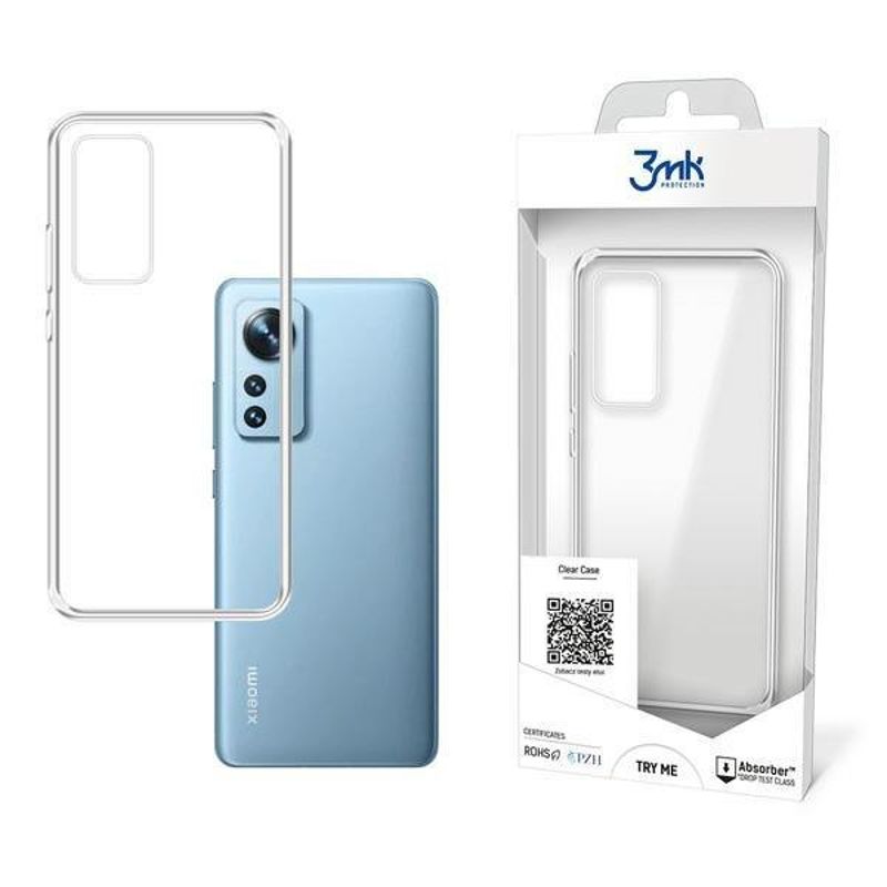 3mk Clear Case Back Cover (Xiaomi 12 / 12X) clear