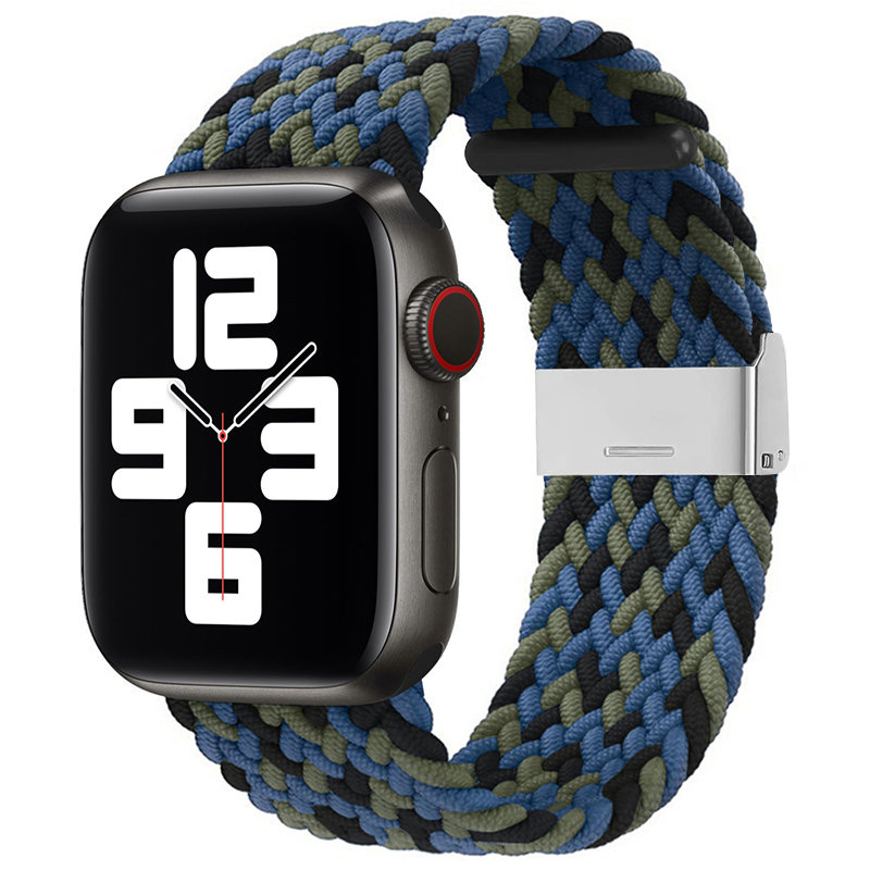 Strap Fabric Band Υφασμάτινο Λουράκι (Apple Watch) (42/44/45/49mm) blue-green