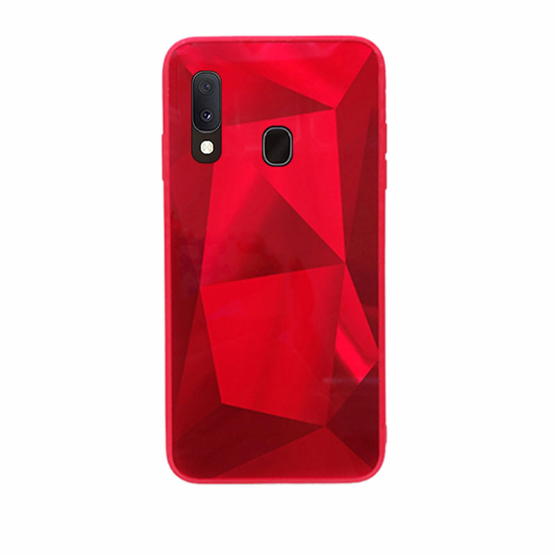 Diamond Mirror Case Back Cover (Samsung Galaxy A40) red