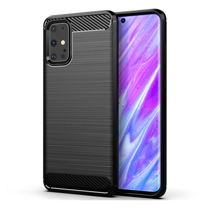 Carbon Case Back Cover (Xiaomi Mi 10 Lite) black