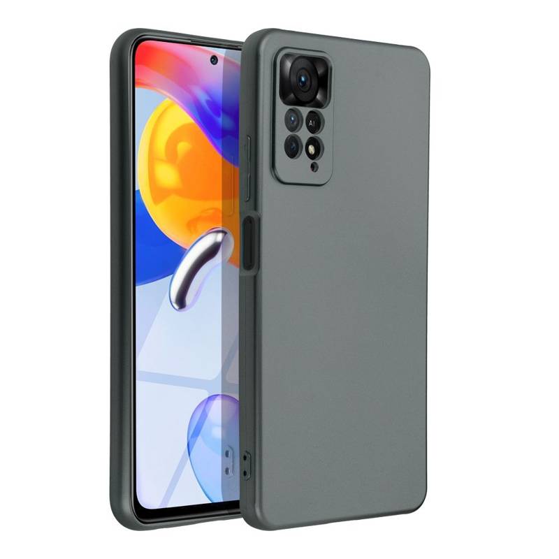 Forcell Metallic Back Cover Case (Xiaomi Redmi Note 11 Pro 5G / 4G) grey