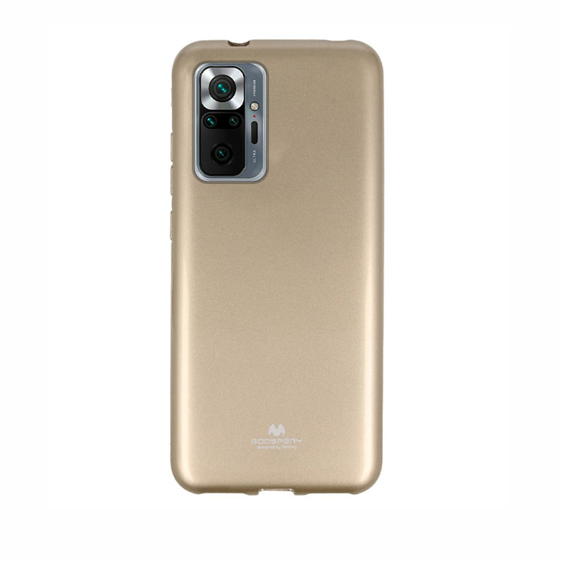 Goospery Jelly Case Back Cover (Xiaomi Redmi Note 10 Pro) gold