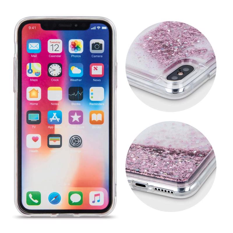 Liquid Crystal Glitter Armor Back Cover (iPhone 15 Plus / 14 Plus) purple