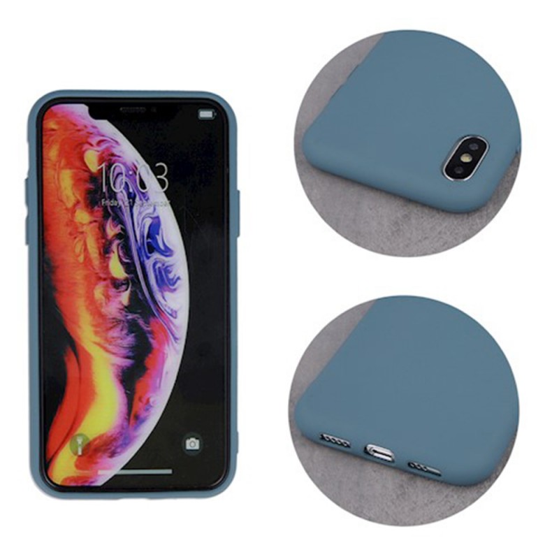 Silicone Soft Case Back Cover (Huawei Y5 2019) grey-blue