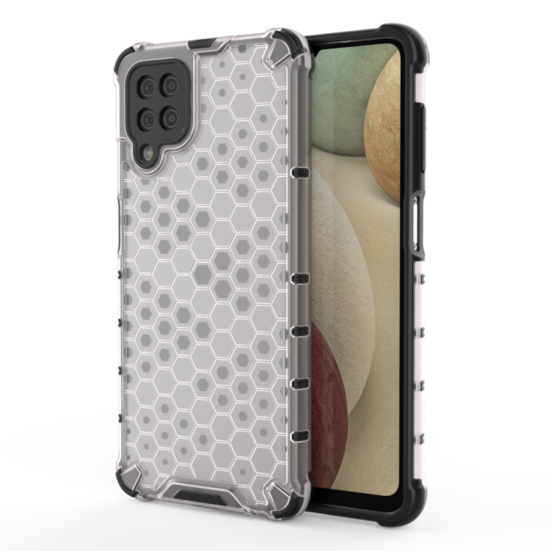 Honeycomb Armor Shell Case (Samsung Galaxy A12/ M12) clear