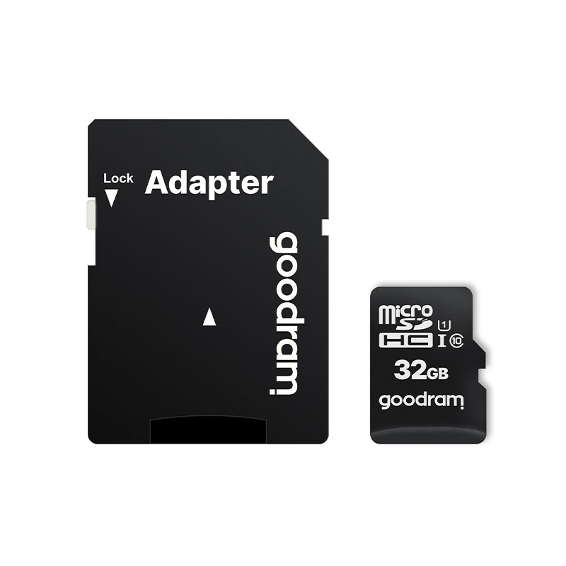 Goodram MicroSDHC 32GB with adapter 100MB/s C10 UHS-I