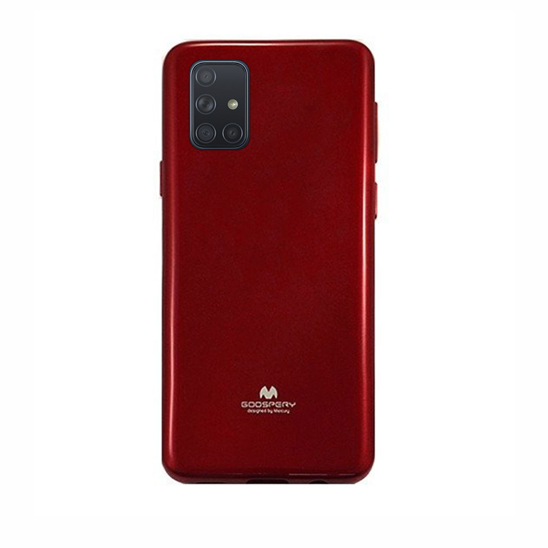 Goospery Jelly Case Back Cover (Samsung Galaxy A51) red