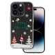 Christmas Back Cover Case (iPhone 14) D4 clear snow mountain