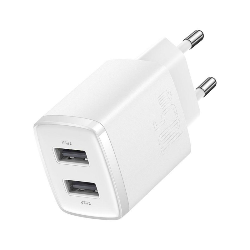 Baseus Compact Wall Charger USB 10,5W (CCXJ010202) white