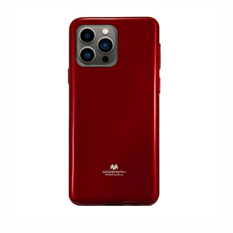 Goospery Jelly Case Back Cover (iPhone 14 Pro Max) red